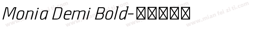 Monia Demi Bold字体转换